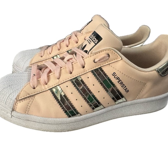 Adidas Superstar Women's Sneakers - Lt. Pink and Gold - Picture 7 of 7